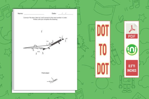 Aeroplane Dot to Dot Game: Combining Art and Learning for Kids
