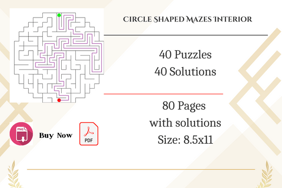 Circle Shaped Mazes Game Activity: A Unique Creative Tool for Puzzle Enthusiasts and Content Creators
