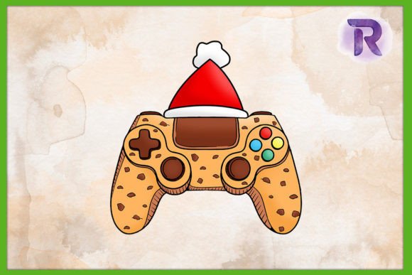 Cookies Game Controller Christmas PNG for Creative Projects