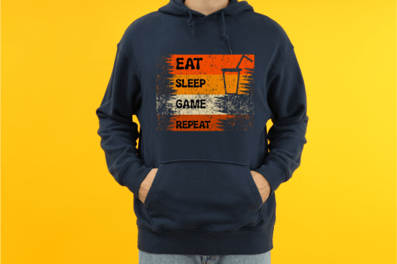 Eat Sleep Game Repeat SVG Typography: A Versatile Design for Modern Creative Needs