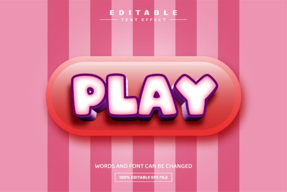 Enhancing Visual Creativity with the Play Game 3D Editable Text Effect