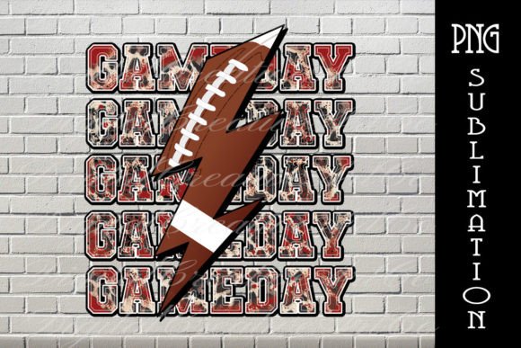 Football Game Day Lightning Bolt PNG: A Dynamic Design for Creative Entrepreneurs