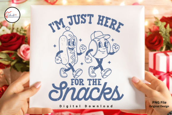 Funny Baseball Game Day Snack Shirt PNG: A Lighthearted Design for Sports Fans and Snack Lovers