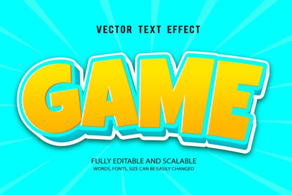 Game 3D Editable Text Effect Vector: A Designer’s Best Friend for Dynamic Typography