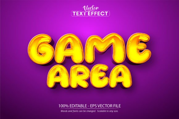 Game Area Text Effect, Editable Comic – A Creative Illustrator Tool for Bold Visual Projects