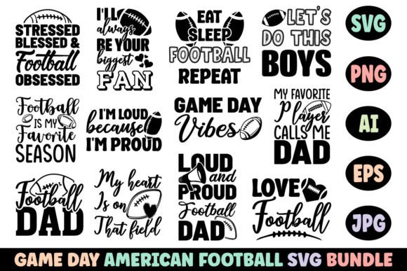 Game Day American Football SVG Bundle: Creative Tools for Every Occasion