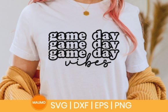 Game Day Vibes Sports SVG Quote Design