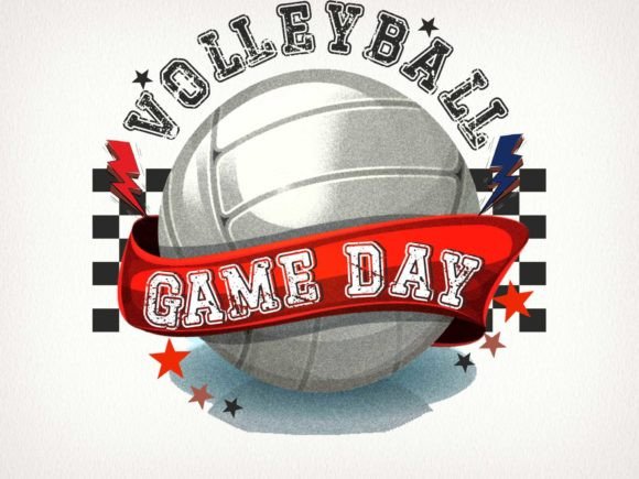Game Day Volleyball Sublimation Designs