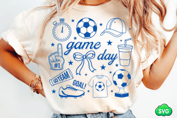 Playful Elegance: Exploring Soccer Doodles PNG SVG & Game Day PNG