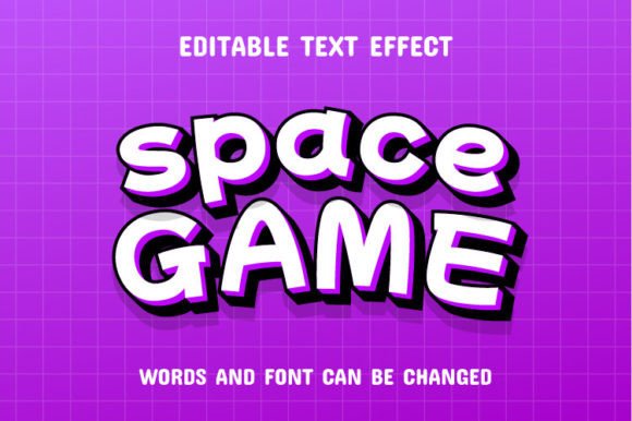 Space Game 3D Text Effect – Creative Typography for Real-World Projects