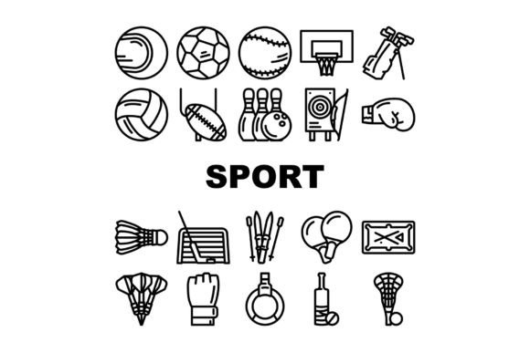 Sport Game Sportsman Activity Icons Set: Practical Tools for Visual Communication