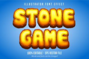 Stone Game Text, Editable Font Effect: A Designer’s Best Friend