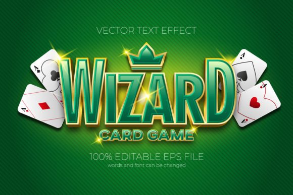 Wizard Card Game - Editable Text Effect: A Creative Tool for Everyday Users