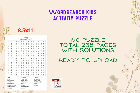 Word Search Game Kids KDP Interior: A Smart, Scalable Solution for Creative Entrepreneurs in the Print-on-Demand Market
